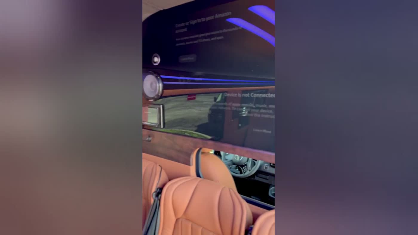 Interior of a Rent Luxury Vans executive shuttle